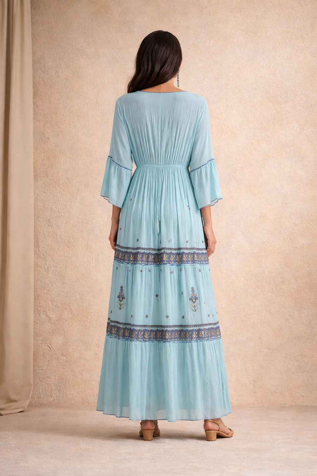 Ocean Whisper Maxi Dress