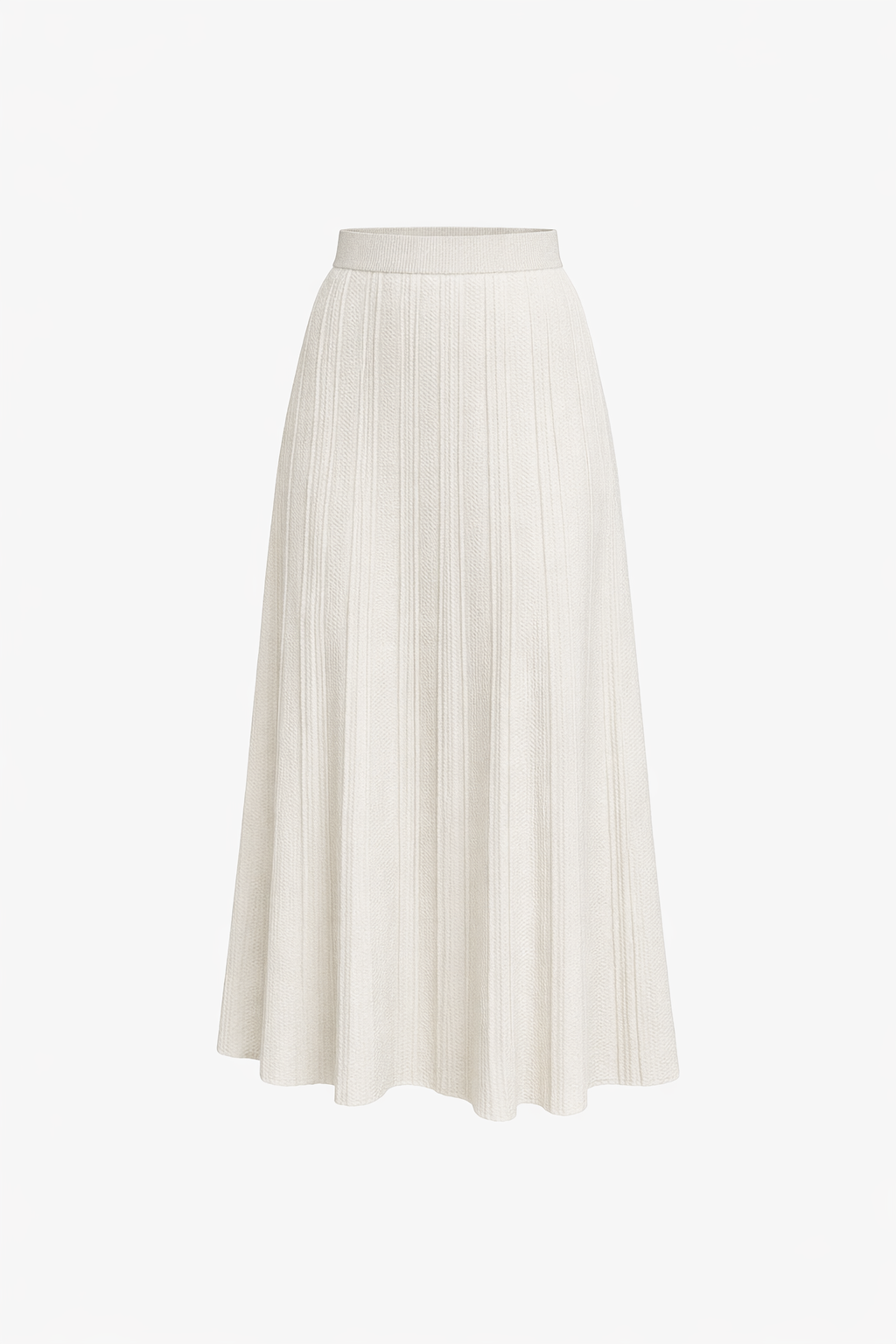 Signature Pleated Knit Skirt