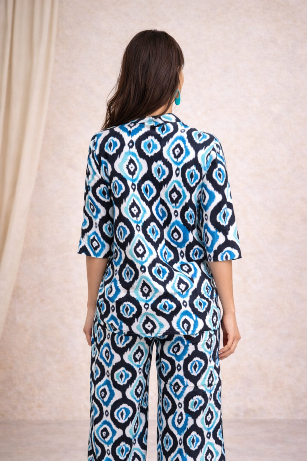 Azure Rhythm Blouse