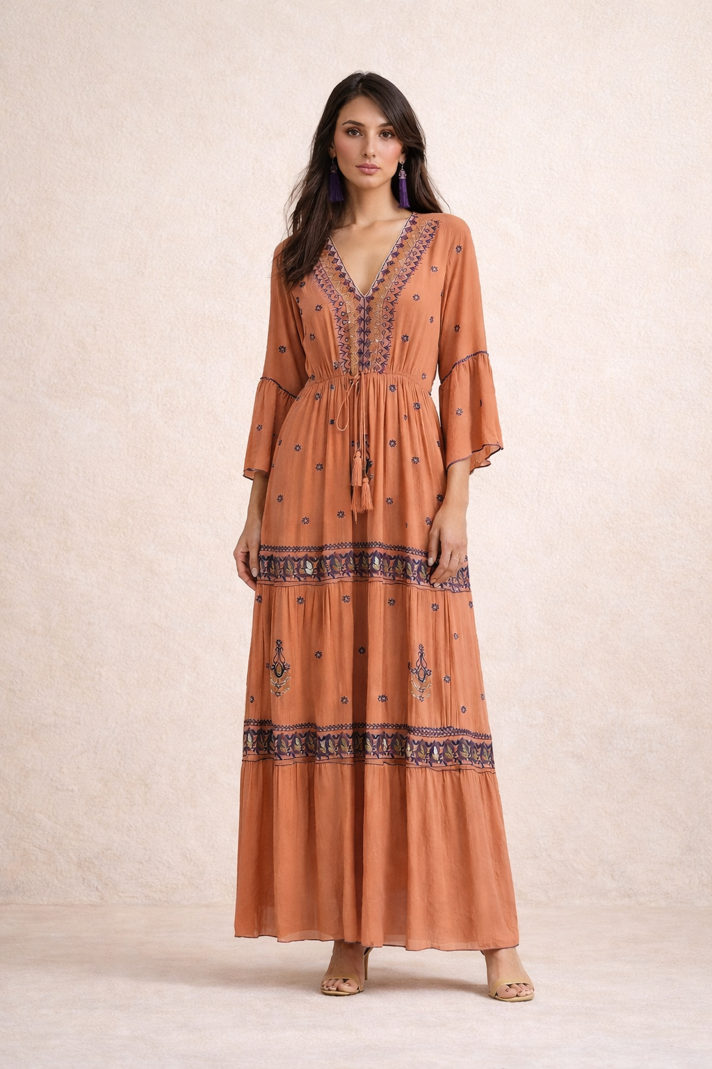 Ocean Whisper Maxi Dress