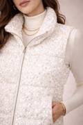 Ivory Sequin Vest
