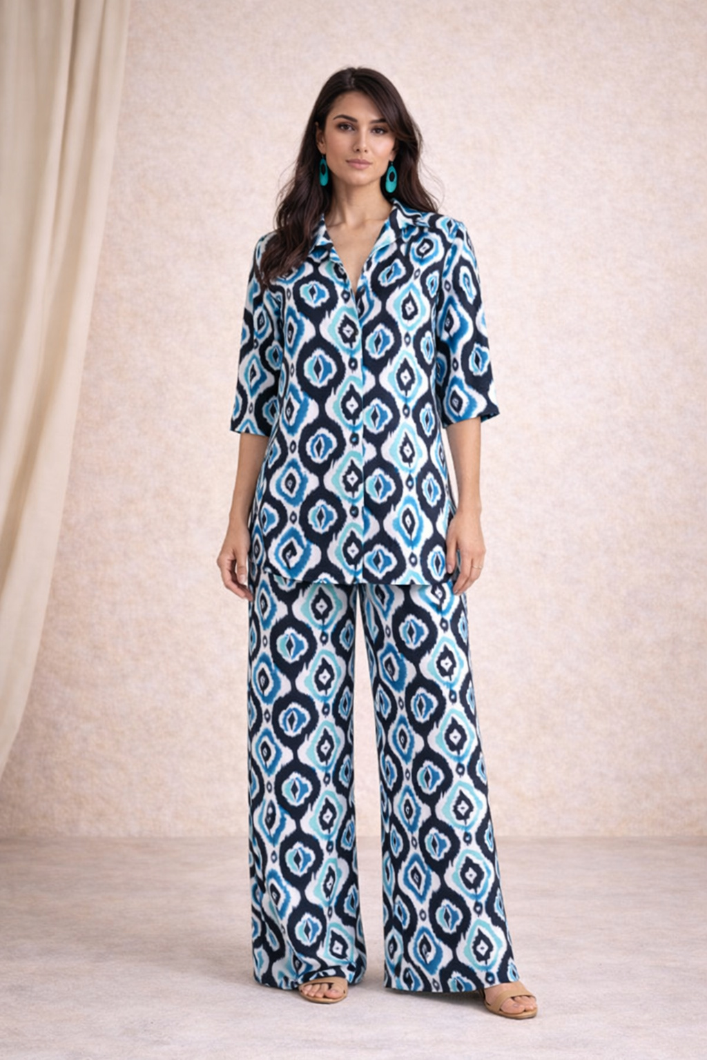 Azure Rhythm Blouse